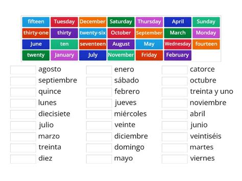 wordwall calendário